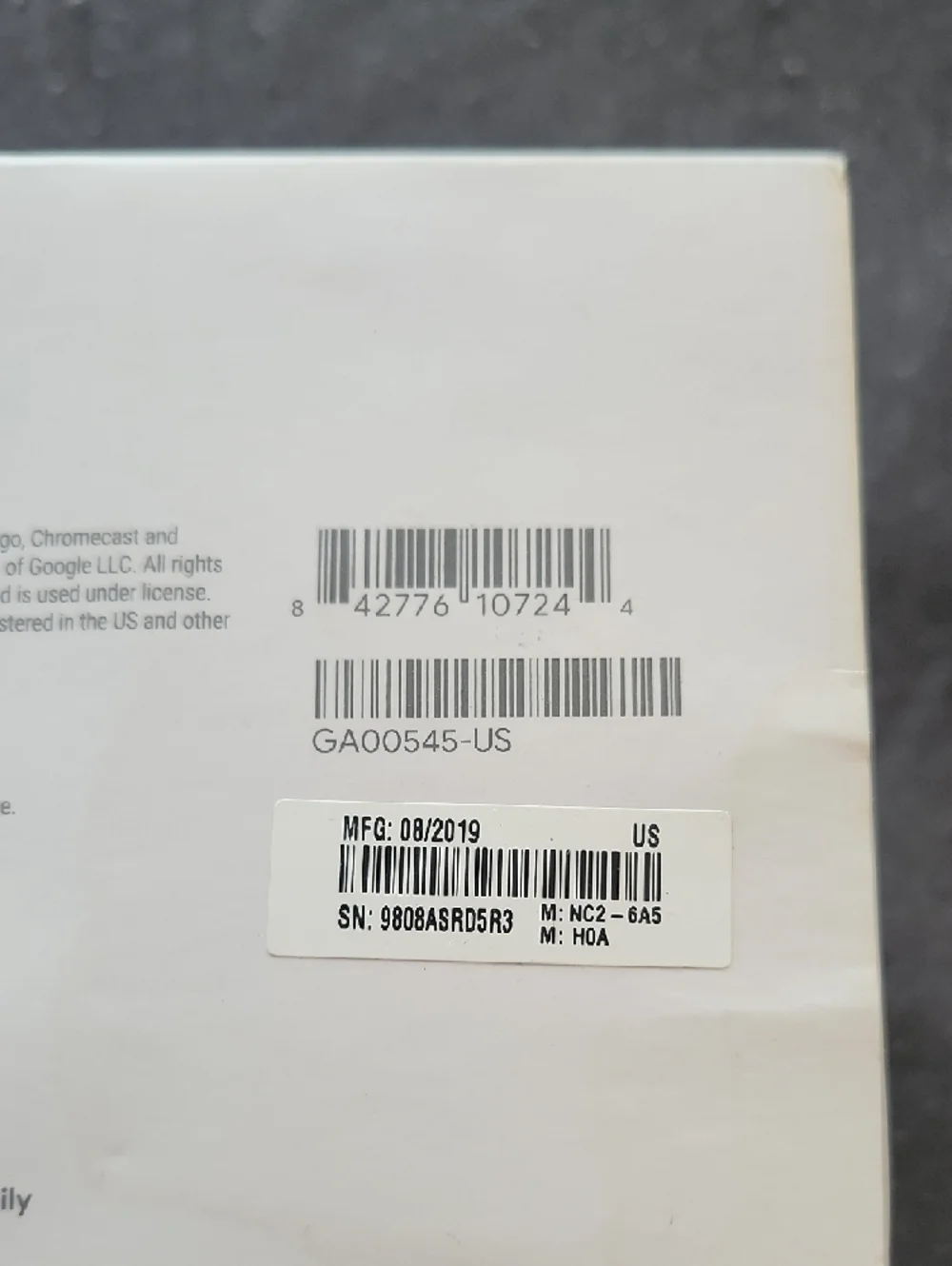 Google Smart TV Kit - Dark Gray (3rd Gen) GA00545-US NWOT- Original Packaging
